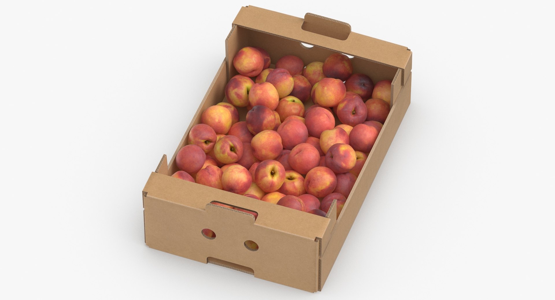 3d Cardboard Display Boxes Peaches Turbosquid 1546796