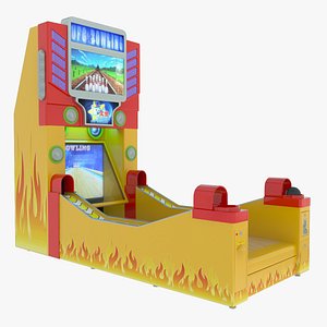 3d model of bowling redemption machine