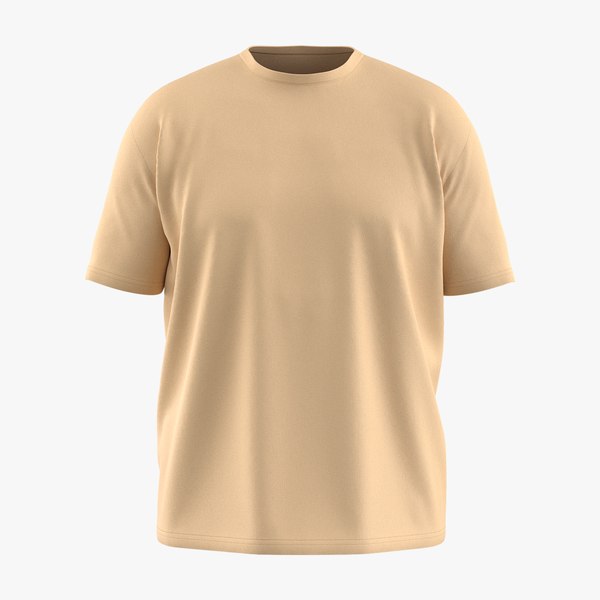 Oversized Comfort Soft Worn Tee 3D model