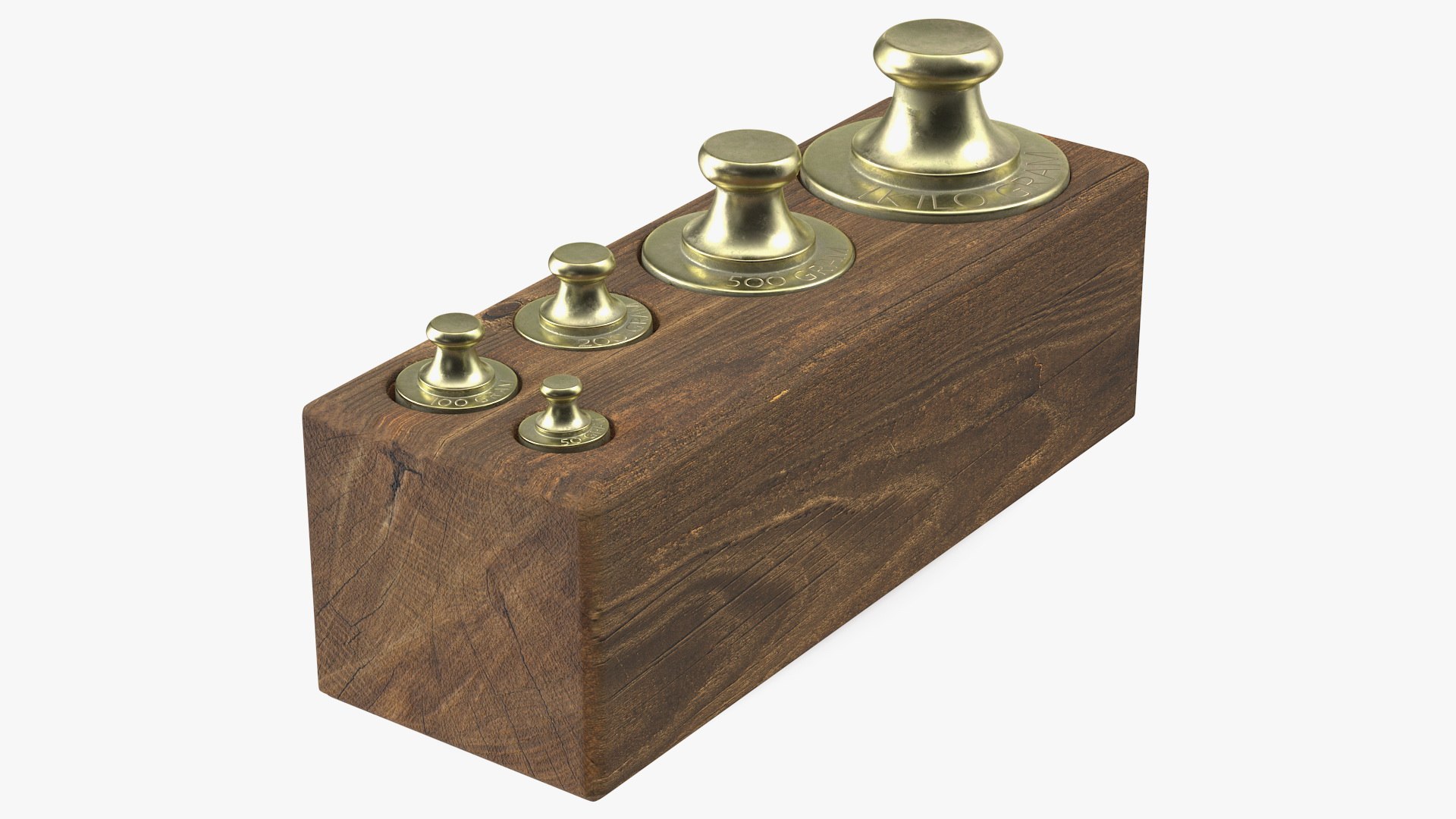 3D Model Vintage Balance Scale Weights TurboSquid 1632843