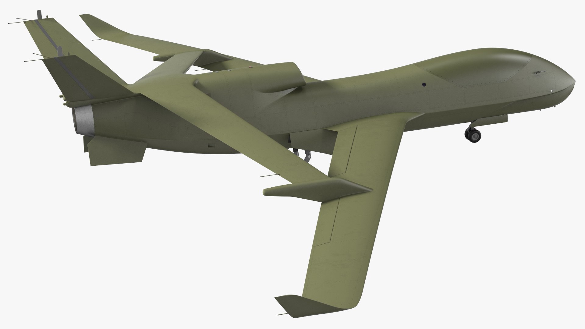 High Altitude Long Endurance Patrol UAV Rigged For Maya Model ...