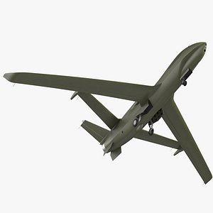 High Altitude Long Endurance Patrol UAV Rigged for Maya
