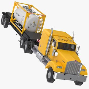 3D ISO Tank Container Chassis Truck