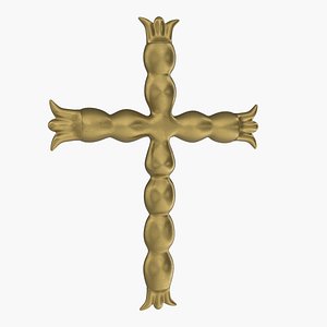 Gold Pendant 3D model