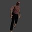 Низкополигональная зомби для мобильных игр