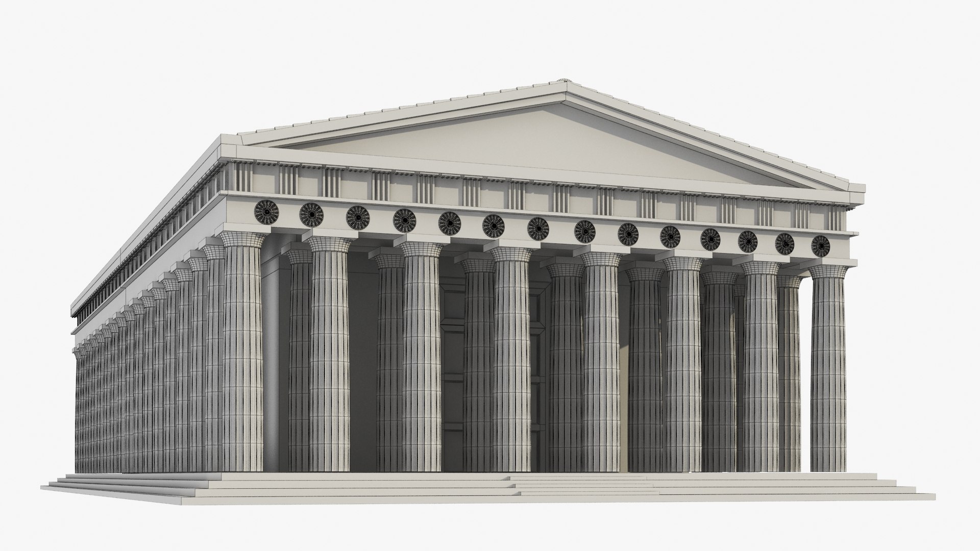 3D Temple Greek Parthenon - TurboSquid 1678601