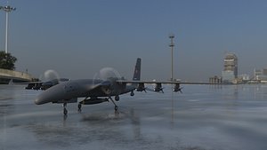 AKINCI Tiha - BAYRAKTAR UAV 3D - low poly