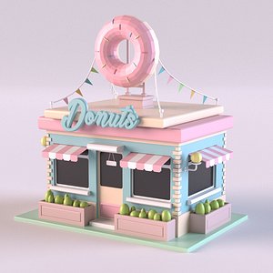 3D donut shop