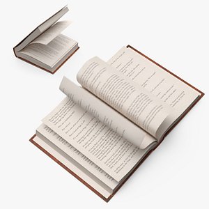 3D Hardcover Book Set Animated Rigged For Maya