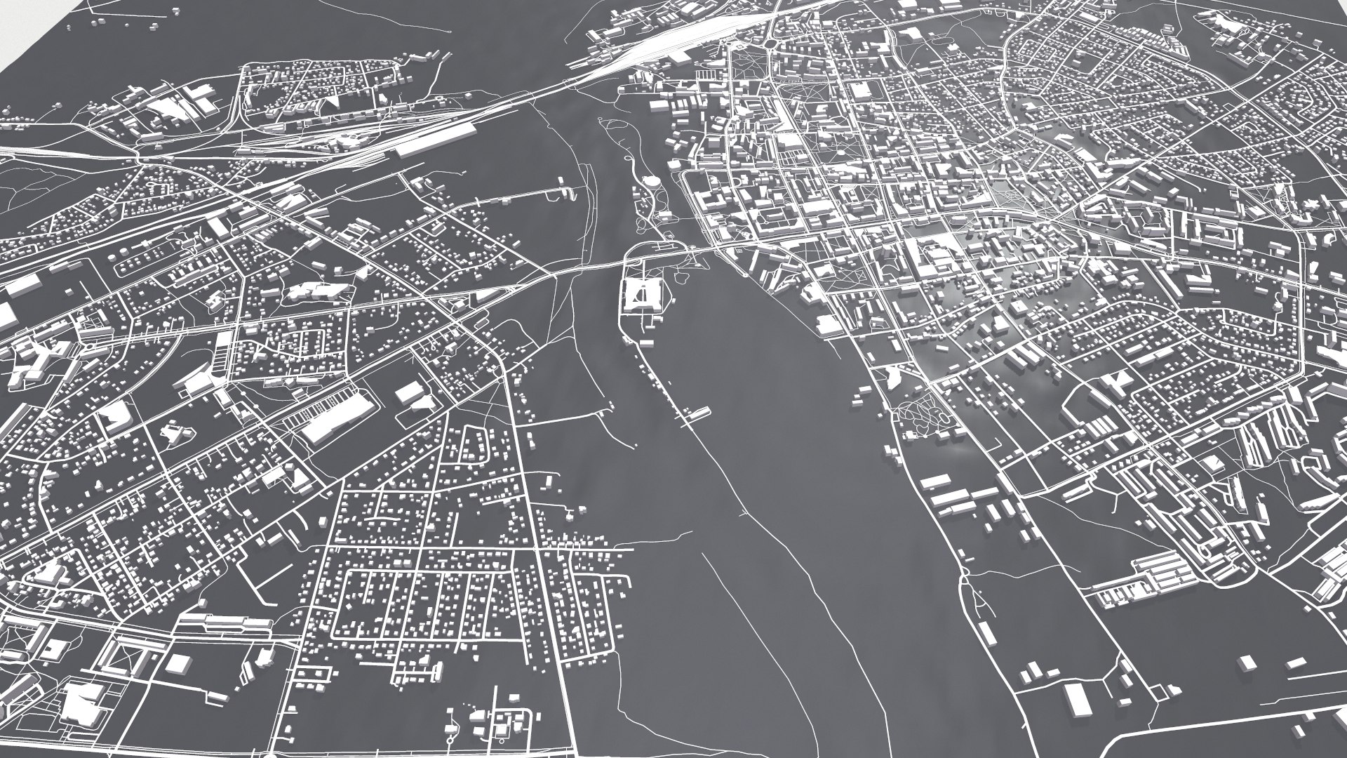 3D Cityscape Jelgava Latvia Model - TurboSquid 2141702