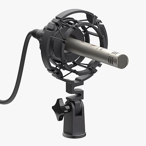 AKG 451 Microphone with Shockmount 3D model