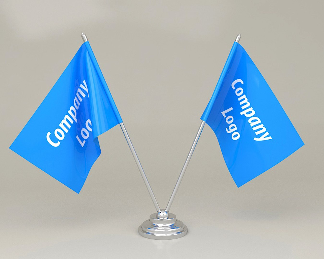 3d model of table flags