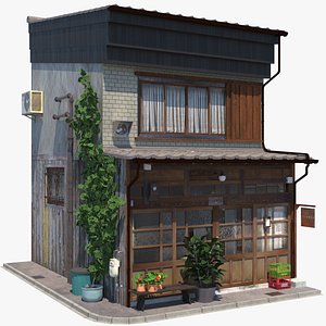 3D model Utena Cafe PBR Remastered