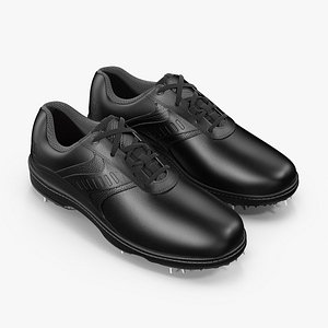 Footjoy Mens Black Golf Spikes Shoes 3D Model