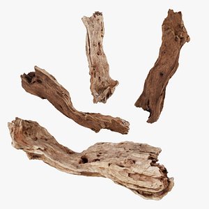 PSWooden009 scanned Wood chips 3D model