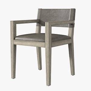 leather chair armchair 3D