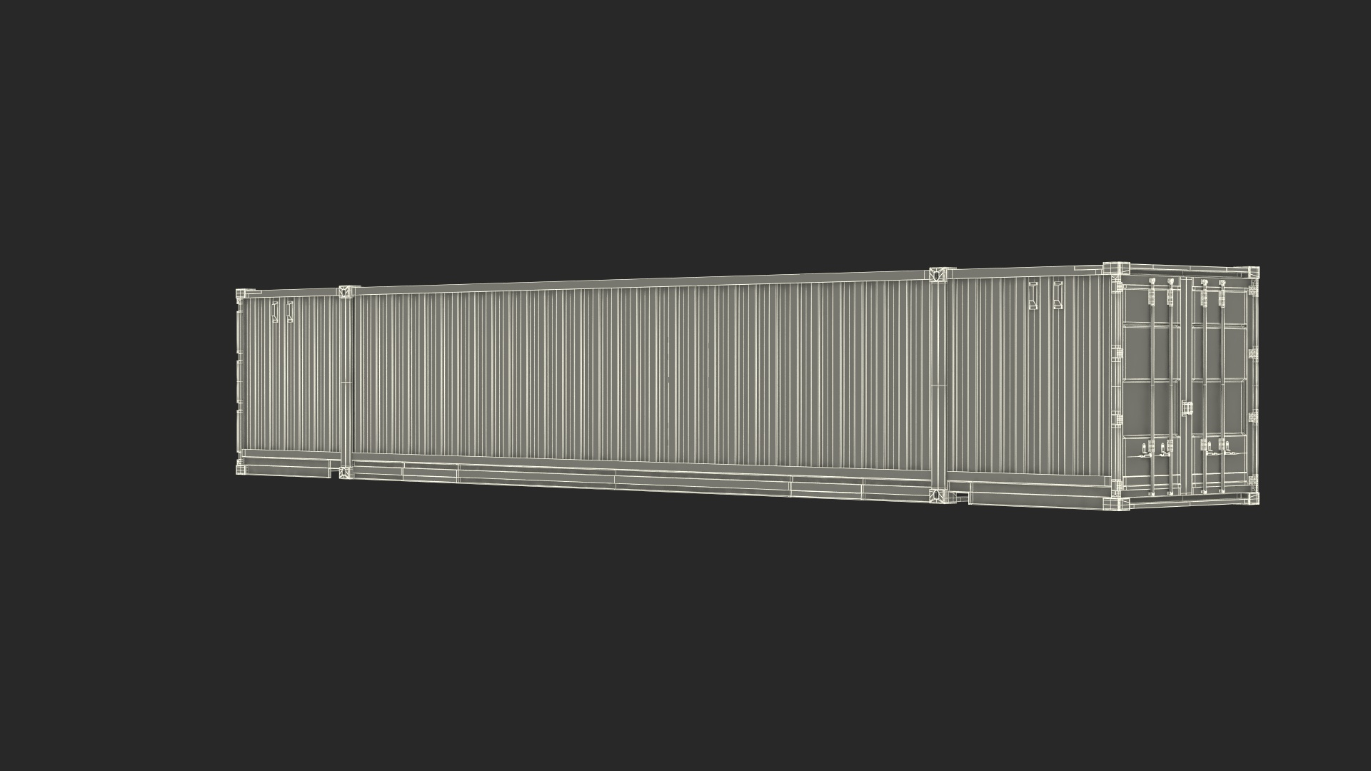 3D 53 Feet High Cube Dry Cargo Shipping Container - TurboSquid 2153048