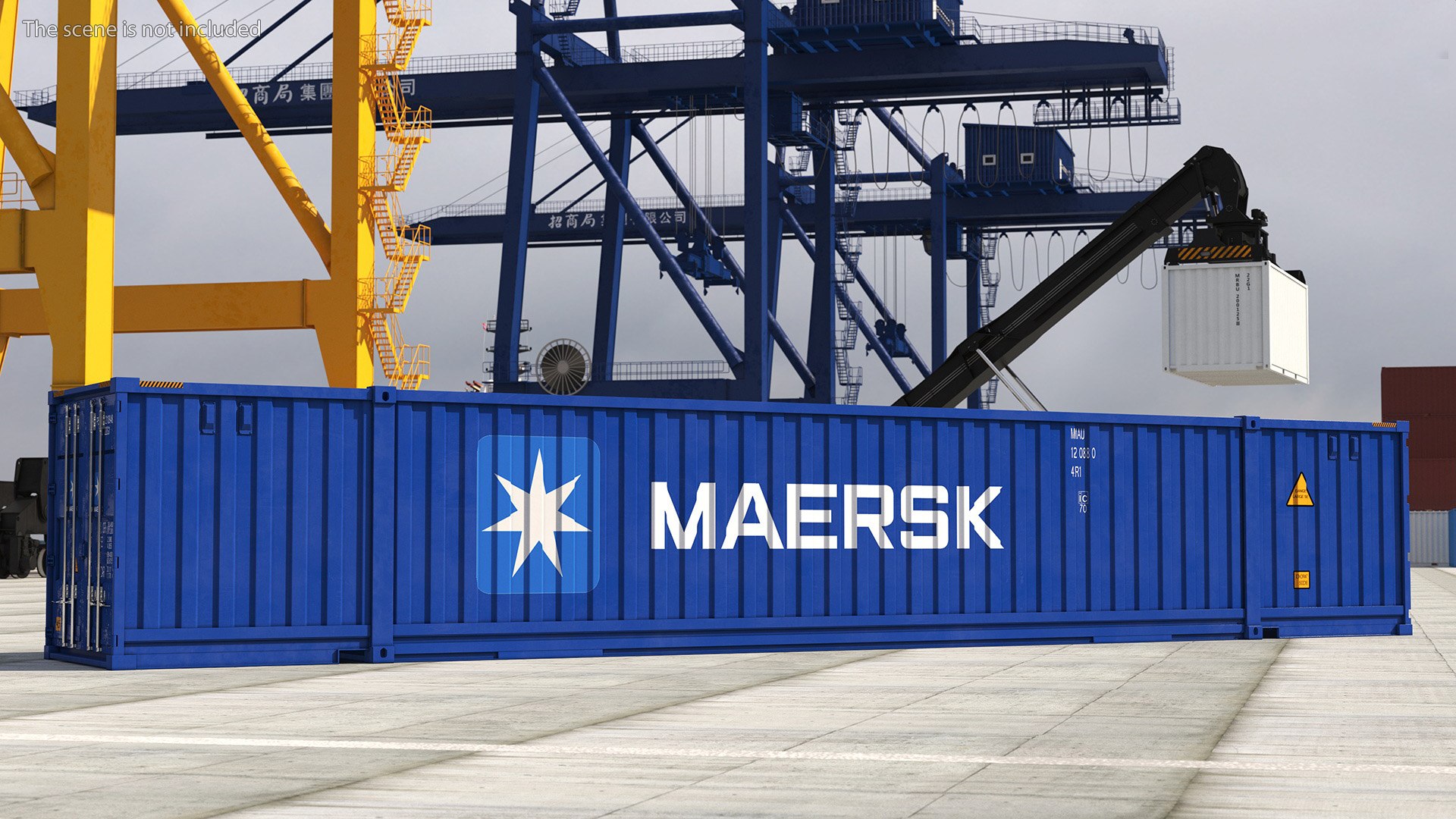 3D 53 Feet High Cube Dry Cargo Shipping Container - TurboSquid 2153048