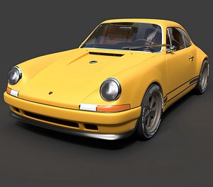 Singer Porsche 911 Restomod Classic - Hyper-Detailed 3D Vehicle Asset