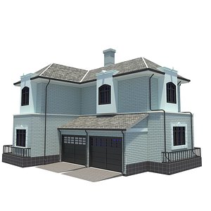 house single family 3d model