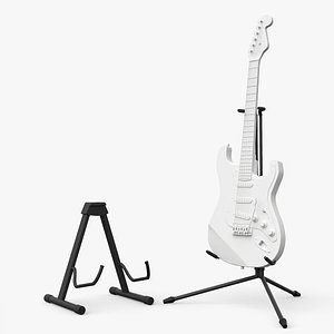 3D Stand Guitar model