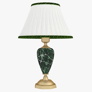 High-quality model of a table lamp with a lampshade