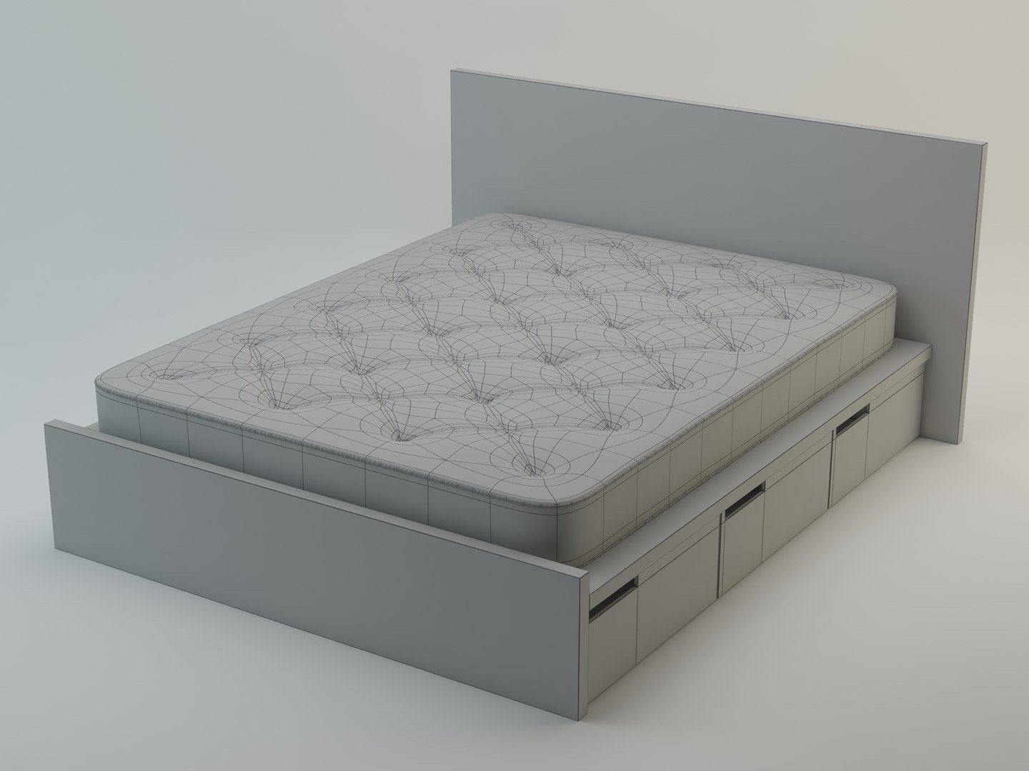 Bed Bedroom Furniture 3d Model