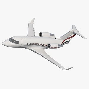 Bombardier Challenger 604 Business Jet Generic 2 Rigged