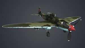 Low Poly Ilyushin IL-2 Shturmovik