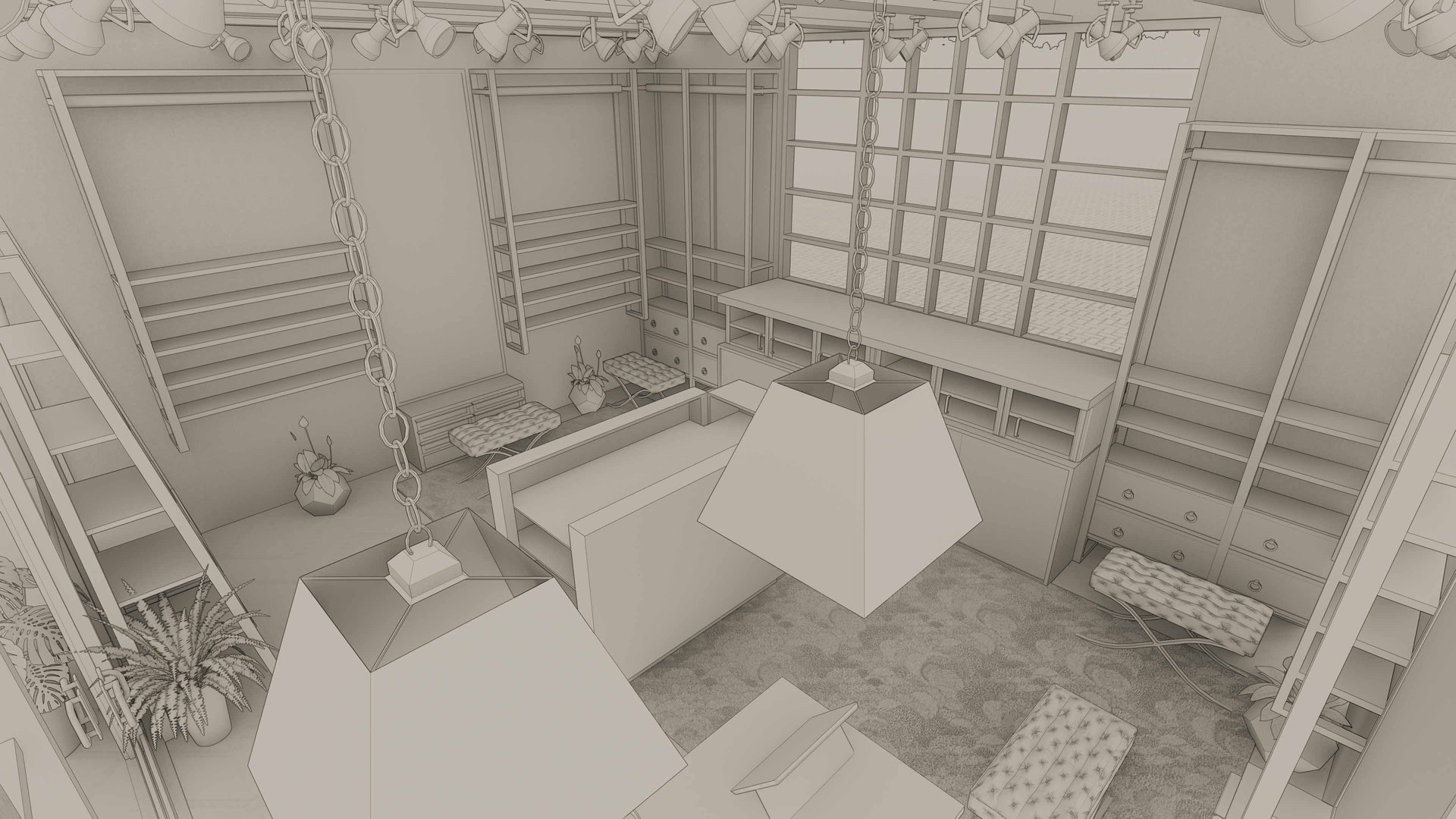 3D Boutique Retail Store Interior - TurboSquid 2402027