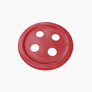 3D Red Button