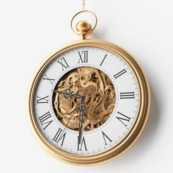 3d obj pocket watch animation