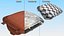 Rectangular Halogen H4 Truck Headlight Set