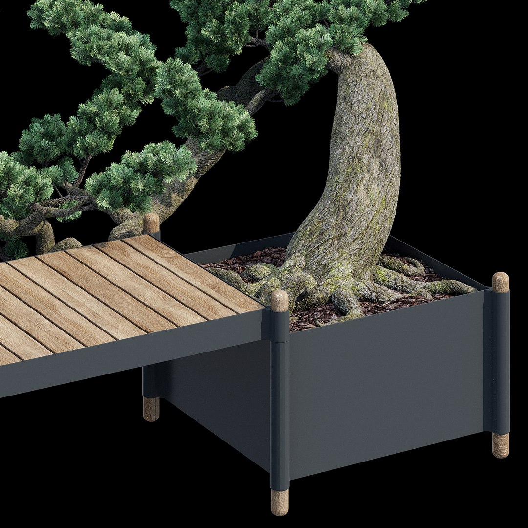 Sticks Outdoor Bench 3D - TurboSquid 2177134