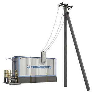 electric box transneft 3D model