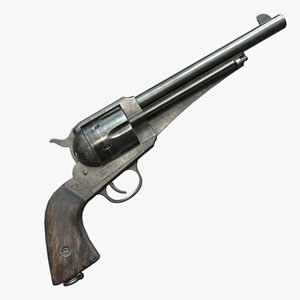 3D model remington 1875 revolver -