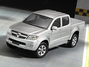 toyota hilux pickup 3d model