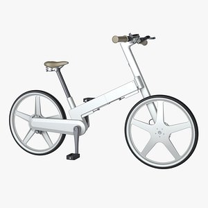 photoreal folding bicycle 3d model