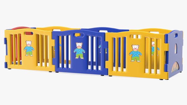 3D Baby Playpen Rectangle - TurboSquid 1838115