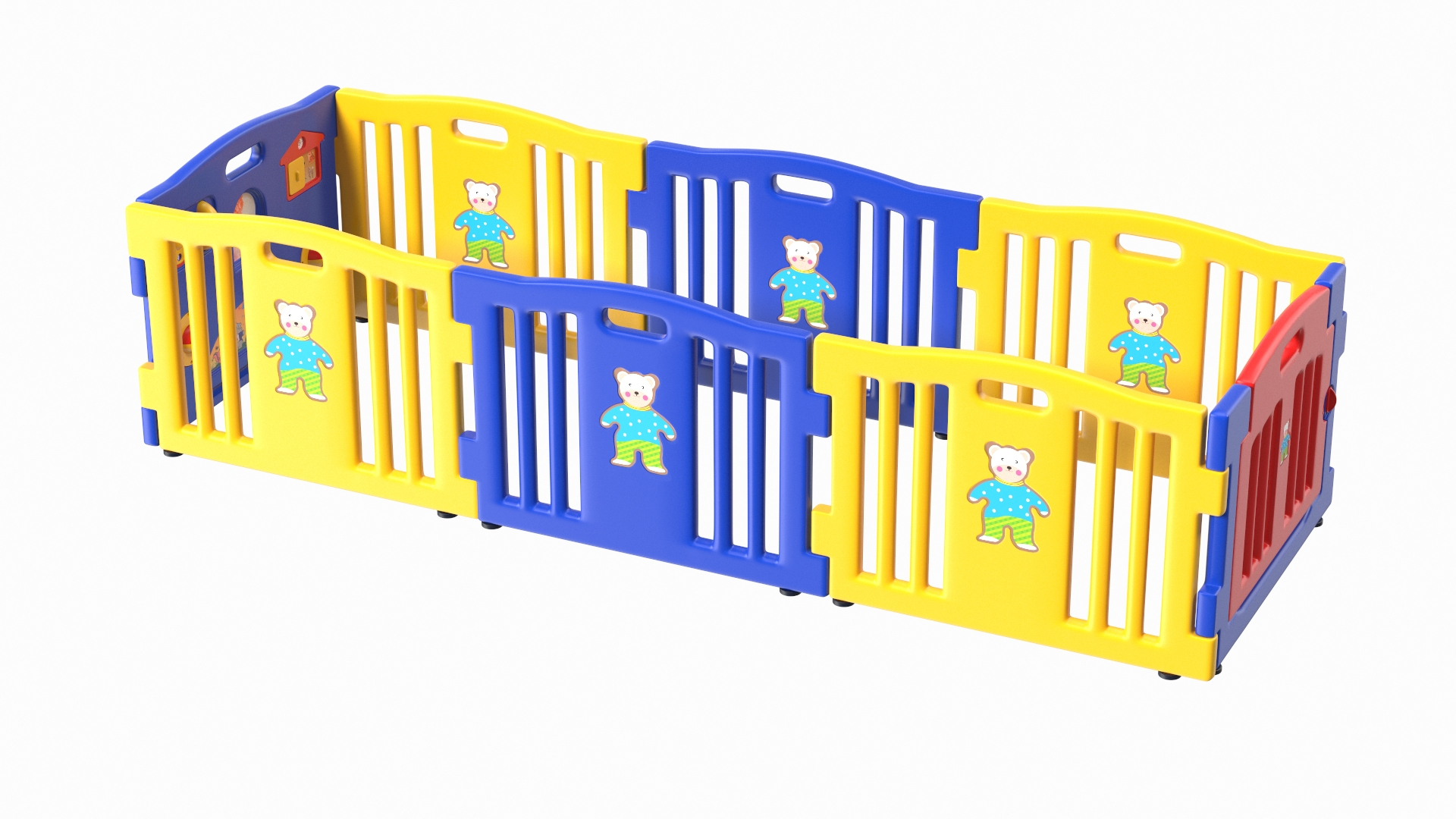 3D Baby Playpen Rectangle TurboSquid 1838115