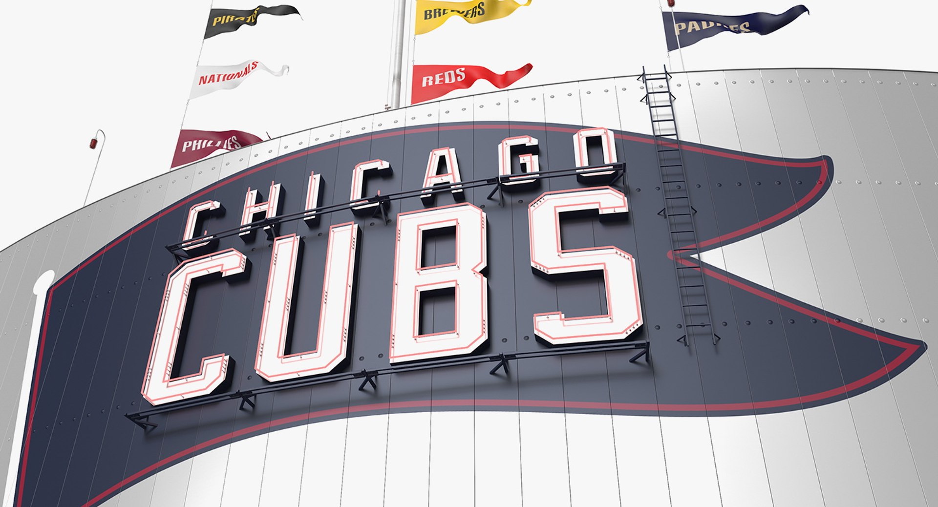 3D Wrigley Field Scoreboard - TurboSquid 1395879