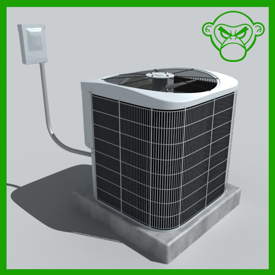 ac unit air conditioning 3d model