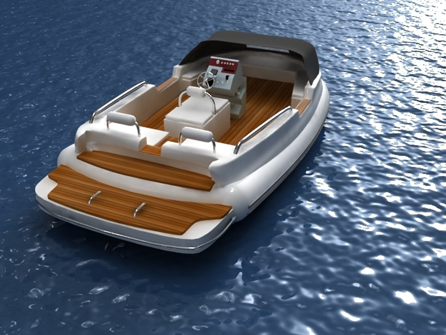 3d inflatable boat model