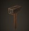 3d old hammer model