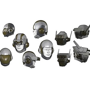 modelo 3d Casco de astronauta 08 - Aluminio blanco - Moda de diseño de  personajes - TurboSquid 1753833