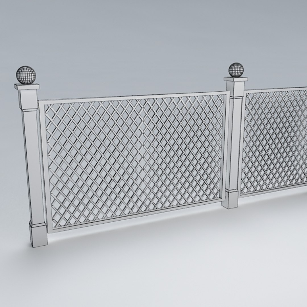 3d model fence