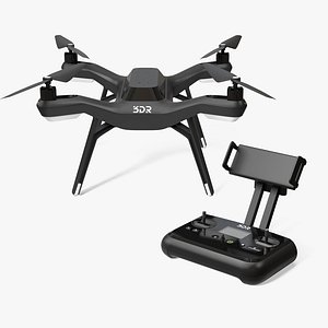 3D 3dr solo drone quadcopter model