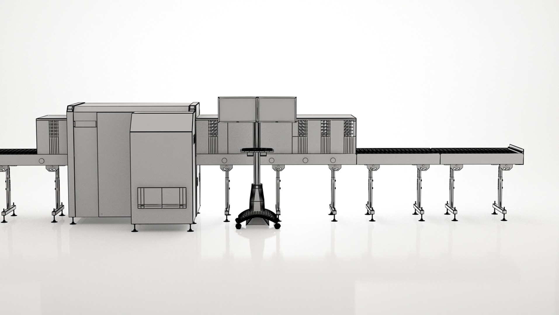 3d Rapiscan X-ray Machine Model