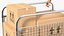Worker with Platform Trolley Two Railing Cardboard Boxes Rigged Fur for Cinema 4D 3D