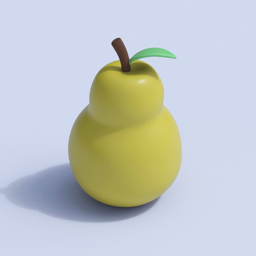 3D Stylized Pear - TurboSquid 1453189